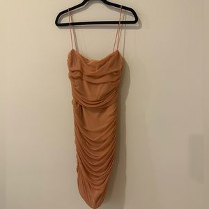 NOOKIE MECCA MIDI DRESS - TAN